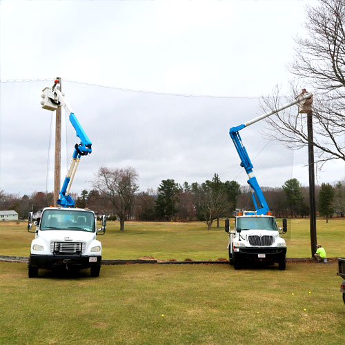 Golf Course Netting Install